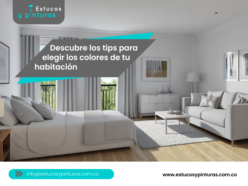 Conoce como elegir el color de tu habitación