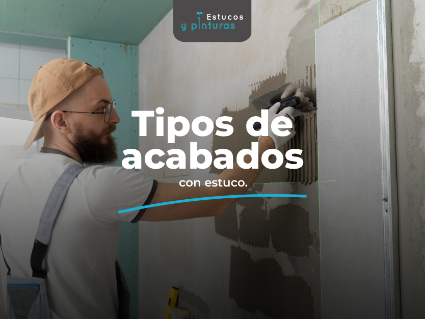 banner tipos de acabados con estuco